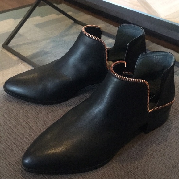 halogen black booties